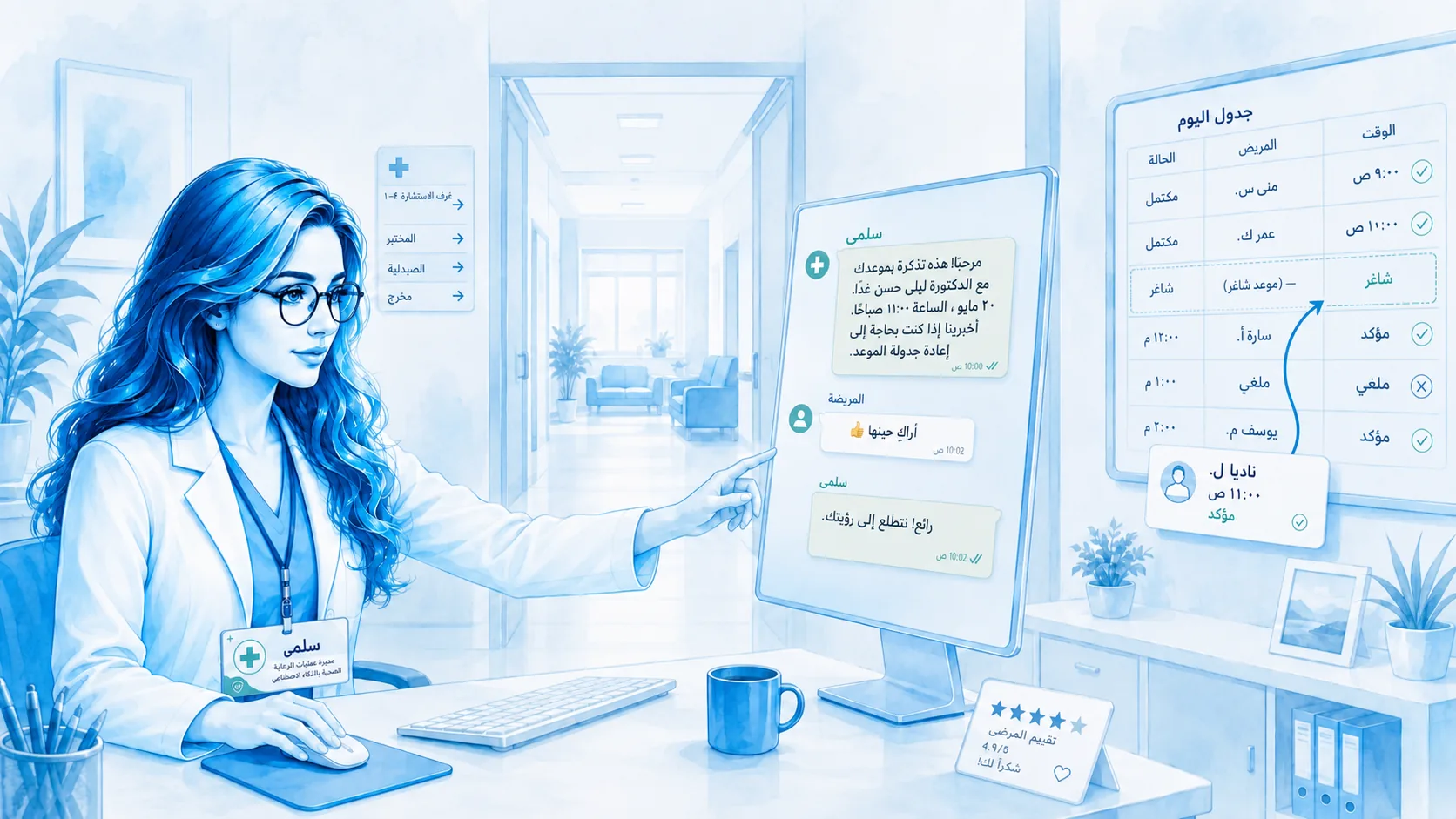 سلمى، زميلة مرسومة بالذكاء الاصطناعي لأعمالك